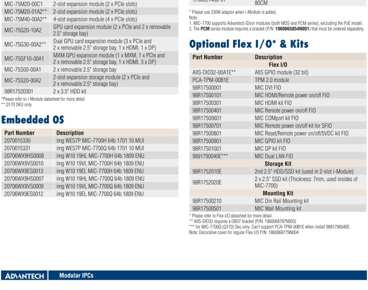 研華MIC-7700 Intel? 第六代/第七代 Core i 臺式機(jī)處理器緊湊型無風(fēng)扇系統(tǒng)