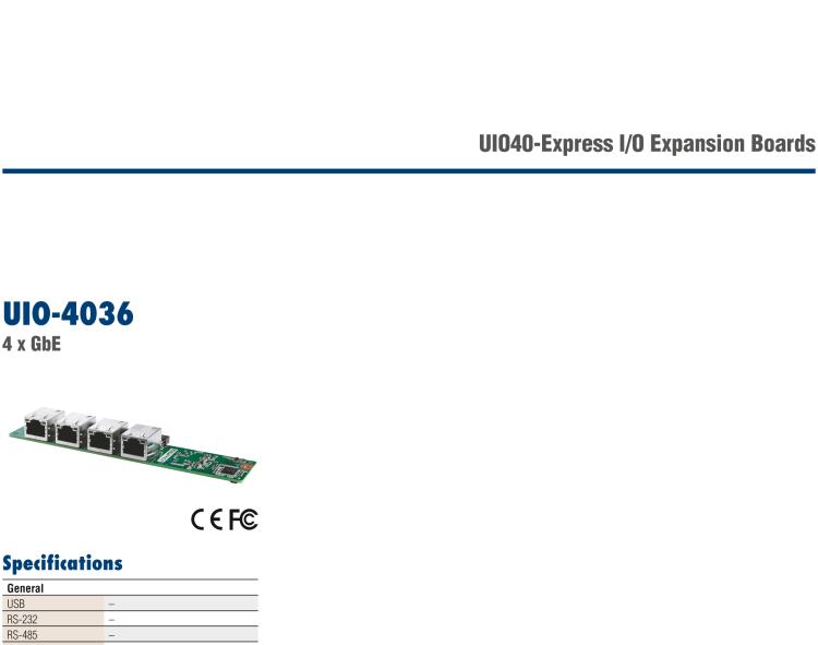 研華UIO-4034 UIO40-Express I/O 擴(kuò)展卡，支持 2 wires RS-232, 1 CAN Bus